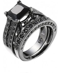 Item type: black gold wedding set High Quality Cubic Zirconia. Ring US Size: 5, 6, 7, 8, 9, 10 This classical gothic style bridal engagement Ring Set which represents love, loyalty, and friendship. it suitable for coming thanks giving day, Christmas day, Anniversary day,Mother's day. cocktail party or daily wearing. best gift for friends, lover, parents..... Quality quality, you deserve to have it. Black Gold Wedding, Engagement Rings Couple, Cheap Engagement Rings, Black Diamond Engagement, Bridal Engagement Rings, Silver Wedding Rings, Bridal Bands, Wedding Band Ring, Cubic Zirconia Rings