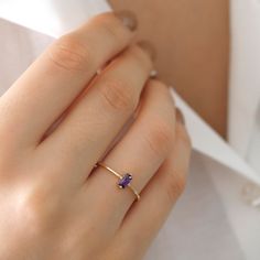 "This 14k Gold Purple Zircon Gemstone Ring has 4 other color options. It is always elegant and sparking. Create a combination with the colors or pick your favorite one. They are undeniably beautiful.  No matter what, know that you will shine with this ring! 14k Gold Magenta Zircon Gemstone Ring is also avaliable: https://www.etsy.com/listing/1349070702/ 14k Gold Pink Zircon Gemstone Ring is also avaliable: https://www.etsy.com/listing/1362946211/ 14k Gold White Zircon Gemstone Ring is also avali Gold Minimalist Amethyst Ring For Gift, Minimalist Gold Amethyst Ring For Gift, Minimalist Amethyst Ring For Anniversary, Minimalist 14k Gold Amethyst Ring As Gift, Dainty Stackable Amethyst Ring As A Gift, Dainty Stackable Amethyst Ring Gift, Dainty Amethyst Ring For Gift, Pink Zircon, Zircon Gemstone