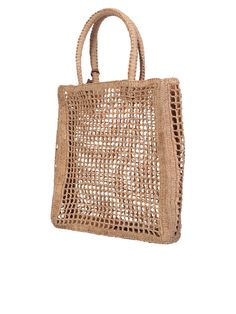 Two top handles Open top Main compartment Rectangle shape Woven raffia design Branded tag to the front Color: beige Depth: 9cm Height: 32cm Widht: 30cm 100% Raffia Composition: 100% Raffia Rectangular Box Bag With Detachable Handle For Shopping, Rectangular Shoulder Bag For Shopping, Designer Bags With Double Handles In Natural Color, Designer Natural Bag With Top Carry Handle, Beige Rectangular Shoulder Bag For Shopping, Designer Beige Square Shoulder Bag, Designer Rectangular Straw Bag With Top Carry Handle, Designer Rectangular Straw Bag For Everyday Use, Designer Rectangular Straw Bag