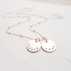 Personalized Rose Gold Necklace Rose Gold Name Necklace Pink Hypoallergenic Rose Gold Sterling Silver Charm Necklace, Hypoallergenic Rose Gold Jewelry Gift For Her, Personalized Dainty Rose Gold Charm Necklaces, Personalized Dainty Rose Gold Charm Necklace, Rose Gold Round Necklace Gift For Mom, Delicate Rose Gold Necklace Gift For Mom, Rose Gold Necklace With Delicate Chain For Mom, Rose Gold Necklace For Mom, Rose Gold Round Necklace For Mom