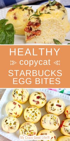 healthy copycat starbucks starbuck's egg bites recipe is easy to make and so delicious