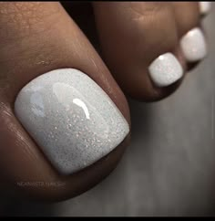 Wedding Toe Nails, Unghie Nail Art, Pedi Ideas, Nails For Bride, Pedicure Ideas