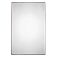 an empty mirror on a white background