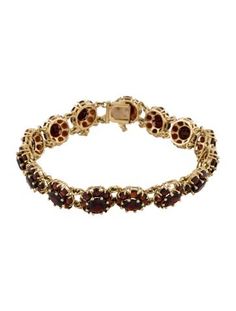 18K Yellow GoldFeaturing 40.66 Carat Round Modified Brilliant Garnet Garnet Bracelet, Cartier Jewelry, Belt Shop, Saint Laurent Bag, Christian Louboutin Shoes, Sweater Accessories, Vintage Tags, Shop Necklaces, Dress Accessories