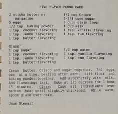 an old recipe book with instructions on how to bake