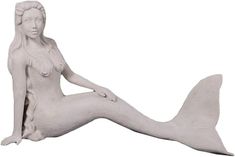 Amazon.com: Nautical Tropical Mermaid Statue Nerissa by The Sea Large Siren Figure (Roman Stone) : Patio, Lawn & Garden Tropical Mermaid, Mermaid Statue, Mermaid Statues, Stone Patio, Outdoor Statues, Florida Home, By The Sea, Lawn Garden, Buddha Statue