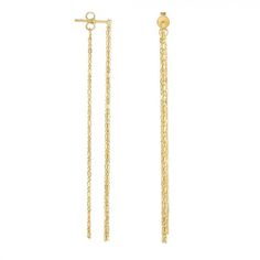 14K Gold Front to Back Linear Drop Earring, Push Back Dangle Drop Earrings Highly polished to a magnificent shine Colors: Yellow Great Gift for any occasion. We Ship from New York City. Questions and Returns Please message us for any questions related to our items and we will answer as soon as possible. Thank You and We Appreciate Your Business 14k Gold Hoop Earrings, Gold Fronts, Solid Gold Earrings, Black Jewelry, Yellow Gold Earring, Stunning Earrings, Drop Earring, Gold Earrings Dangle, Round Earrings