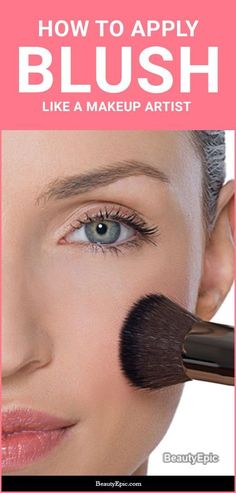 Blush Toturial, Applying Blush How To, Applying Blush For Older Women, How To Do Blush, How To Put On Blush, Blush Application Tips, Blush Makeup Tutorial