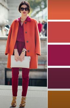 Bold Fashion Outfits, Combo Outfits, Bright Winter Outfits, Fall Color Schemes, Chic Fall Fashion, Colour Combinations Fashion, Color Combos Outfit, Trendy Outfit Ideas, Color Blocking Outfits