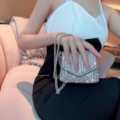 Brand Name: JIOMAYHandbags Type: Messenger BagsMain Material: PULining Material: Synthetic LeatherShape: FLAPPlace Of Origin: GUANG DONG ProvincePlace Of Origin: GUANG DONG ProvinceOrigin: CN(Origin)CN: GuangdongHardness: HARDPattern Type: GeometricInterior: No PocketDecoration: ChainsDecoration: DiamondsExterior: NONEOccasion: VersatileClosure Type: COVERGender: WOMENStyle: FashionModel Number: ZSDJB-331Number of Handles/Straps: Single Pinterest Pretty, Rhinestone Bag, Rhinestone Clutch, Lipstick Bag, Luxury Designer Handbags, Womens Fashion Inspiration, Bag Luxury, 2019 Fashion, Handbags For Women