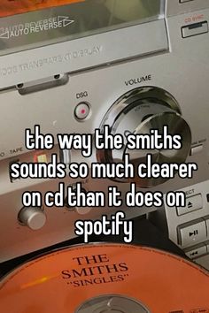 the way the smiths sounds so much clearer on cd than it does on spotify