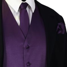 Purple Fitted Suit And Tie Accessories For Groom, Elegant Formal Vest With Ties, Purple Suit And Tie Accessories For Groom, Fitted Purple Tie For Groom, Classic Formal Vest With Ties, Masquerade Suit, Cowboy Prom, Purple Tuxedo, Prom 2022