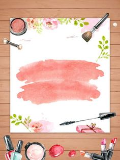 Makeup Backgrounds, Makeup Logo Design, Lipstick Nail, Advertising Background, Makeup Wallpapers, Lipstick Nails, Polish Poster, Makeup Logo, Nail Salon Design