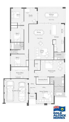 the floor plan for an apartment with three bedroom, two bathroom and one living room