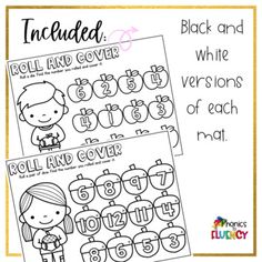 two printable worksheets to teach numbers and counting