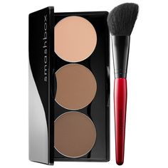 An easy-to-use face-contour palette that sculpts, shapes, and makes your features pop with a set of bronzer, highlighter, and contour powders. Ingredient Callouts: Free of sulfates SLS and SLES, parabens, phthalates, and contains less than one percent of synthetic fragrances. This product is also cruelty-free.What Else You Need to Know: This palette brings you a deep contour, a complementary bronzer, and bright highlight shades in one place. Create your own perfect contour look with pigmented, b Smashbox Contour Kit, Best Contour Makeup, Makeup Bronze, Contouring For Beginners, Step By Step Contouring, Makeup Products Sephora, Makeup Contouring, Best Contouring Products, Contouring Makeup