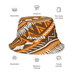 Julian High School Bikini Top | Julian Jaguars No returns or exchanges at this time pls thank you ! This reversible bucket hat can be worn on both sides, making it easy to match with different outfits. Made of breathable premium fabric, this hat will become your go-to streetwear accessory. • 100% polyester • Fabric weight: 8.1 oz/yd² (275 g/m²) • Moisture-wicking and breathable fabric • Linen feel material • Reversible • Available in 2 sizes • Blank product components sourced from China Summer Sports Cotton Bucket Hat, Summer Sports Bucket Hat In Cotton, Summer Cotton Bucket Hat For Sports, White Summer Sports Bucket Hat, Trendy Hats For Summer Sports Events, Trendy Summer Hats For Sports Events, Chicago Tours, Reversible Bucket Hat, Streetwear Accessories