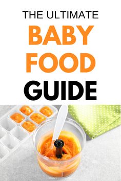 the ultimate baby food guide for babies and toddlers to make them feel like they're