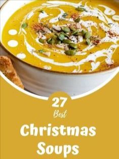 Soups For A Christmas Party, Slow Cooker Christmas Soup, Xmas Soup Recipes, Christmas Dinner Soup Recipes, Dinner Party Soup Recipes, Soup Christmas Dinner, Christmas Eve Entertaining Ideas, Christmas Day Soup Ideas, Christmas Party Food Main Dish