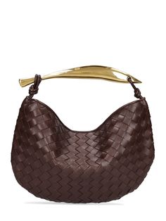 Height: 20cm Width: 33cm Depth: 4cm. Single gold-colored metal top handle. Magnetic snap button closure. Unlined Gold Rectangular Hobo Bag For Formal Occasions, Gold Hobo Bag For Formal Occasions, Luxury Handheld Hobo Bag For Office, Gold Formal Hobo Shoulder Bag, Formal Gold Hobo Shoulder Bag, Gold Formal Shoulder Hobo Bag, Designer Hobo Bag With Gold-tone Hardware And Double Handle, Elegant Handheld Hobo Bag With Gold-tone Hardware, Formal Hobo Shoulder Bag With Gold-tone Hardware