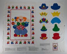 an image of clowns and hats on display