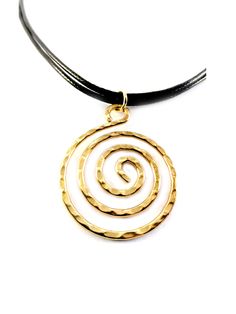 "Spiral is the symbol of the Eternal Development and help us to accept life as it is. Meander or Greek key is the most ancient Greek symbol for Victory, Unity and Eternal Life. Greek spiral hammered necklace Handcrafted Greek key pendant Diamond meander earrings Gold or silver plated circle of life symbolic jewelry Materials: - Hammered gold or silver plated wire, free of nickel and lead - Gold or silver plated terminals, lobster and adjustable chain, free of nickel and lead - High quality polyester cord - Silver plated hypoallergic earwire, free of nickel and lead Dimensions: - Total length of all necklaces 15.75\" (40cm) plus adjustable chain 2.36\" (6cm) - Necklace (style 1), size of the spiral 1.46\"x1.1\" (3,7x2,8cm) - Necklace (style 2), size of the spiral 1.46\"x1.1\" (3,7x2,8cm) - Spiral Hammered Jewelry As Gift, Spiral Hammered Jewelry Gift, Gold Spiral Necklace Nickel Free, Gold Spiral Nickel-free Necklace, Nickel-free Gold Spiral Necklace, Ancient Greek Symbols, Chinese Gold, Spiral Jewelry, Greek Symbol