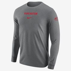 You're loyal to your team. Now make sure everyone knows it with this Winston-Salem long-sleeve tee. Made with soft cotton and a classic fit, it helps keep you comfortable all through game day. Southern Men, Spelman College, Winston Salem, State College, College Sports, Sports Top, Everyone Knows, Men's Nike, Game Day