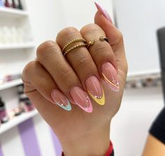 Easy Nail Designs, Nail Art Inspo, Feet Nail Design, Almond Acrylic Nails, Bride Nails, Spring Nail Art