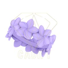 a bunch of purple flowers sitting in front of a white background with the words cadity