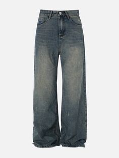 TALISHKO - Solid Vintage Loose Jeans Loose Jeans Aesthetic, Denim Wash Jeans, Jeans Png Aesthetic, Baggy Jeans Png, Birthday Wishlist Clothes, Over Sized Jeans, Jean Street Style, Jeans For School, Baggie Jeans