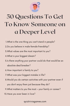 questions to ask to get to know someone deeply | deep questions to ask your boyfriend | deep questions to ask friends | deep questions to ask your crush | deep relationship questions to ask him | deep questions to ask your boyfriend relationships | question to ask someone to get to know them | questions to ask someone to get to know them better | questions to ask someone to get to know them deeper | romantic questions to ask your boyfriend | questions to ask your best friend Question To Ask Someone, Deep Questions To Ask Friends, Deep Relationship Questions, Questions To Ask Him, Questions To Know Someone, Questions To Ask Friends, Questions To Ask Someone, Romantic Questions To Ask, Boyfriend Questions