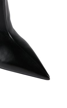 Set on a daring, notched wedge heel, these pull-on boots exude a modern edge. They are crafted of a rich leather with a pointed toe and wide-set tubular shaft.Point toeWedge heelSlip-onComposition: 100% CalfUpper: Leather; Lining: Leather; Sole: LeatherWedge heel height: 4.1"Fits true to sizeMade in Italy Luxury Black Wedge Heel Boots, Luxury Pointed Toe Platform Boots For Workwear, Luxury Black High Heel Wedge Boots, Luxury Leather Modern Wedge Boots, Luxury Modern Knee-high Boots With Pointed Toe, Luxury Modern Wedge Heel Boots, Luxury Black Pointed Heels, Luxury Modern Pointed Heels, Luxury Pointed Toe Platform Boots