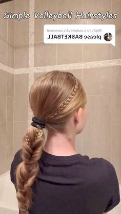 Explore 20+ simple volleyball hairstyles that are easy, secure, and perfect for keeping your hair in place during practice or games! Cute Volleyball Hairstyles, Soccer Hairstyles, Soccer Hair, Preppy Hairstyles, Hairstyle Examples