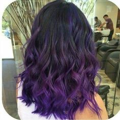 Dark Purple Hair Color Ideas, Dark Purple Hair Color, Purple Hair Color Ideas, Lilac Hair Color, Purple Hair Color, Purple Ombre Hair, Lilac Hair, Hair Color Purple