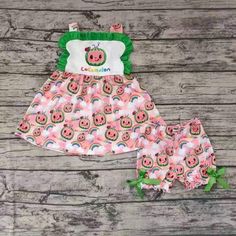 Size 12-18 Months (Xs) Size 2t (S) Size 3t (M) Size 4t (L) Size 5-6t (Xl) Size 6-7 (2xl) New 95% Cotton / 5% Spandex Cute Spring Shorts For School, Cute Shorts For School In Spring, Cute Summer Shorts For School, Cute Cotton Playwear Shorts, Cute Playwear Shorts, Playful White Shorts For School, Playful Green Shorts For Playwear, Cute Cotton Shorts For Playtime, Cute Summer Bottoms For Playdate