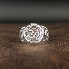 925 Sterling Silver OM Ring // Size 8, 9, 10, 11 Finish: oxidized Weight: 8.5 grams Length: 15mm Nickel Free Silver Hallmark 925 Spiritual Oxidized Finish Rings, Everyday Spiritual Sterling Silver Rings, Everyday Symbolic Rings Stamped 925, Spiritual Silver Rings With Oxidized Finish, Silver Spiritual Rings For Everyday Wear, Emerald Statement Ring, Cheap Rings, Initial Ring, Wide Band Rings