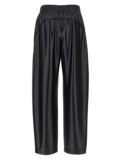 Pantaloni di raso con etichetta logo anteriore, cintura elastica, tasche.T di Alexander WangPantaloni dell'etichetta logoFedele alla misurazione delle dimensioni Saks Potts, Satin Trousers, Satin Pants, Logo Label, Knitwear Tops, T By Alexander Wang, Trouser Suits, Trouser Jeans, Blouse Dress