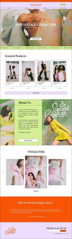 an image of a website page with different colors