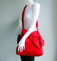 Red Cotton Twill Bag  Ninny by tippythai on Etsy, $39.00 Red Cotton Shoulder Bag With Adjustable Strap, Cotton Shoulder Bag With Adjustable Strap As Gift, Travel Wear, Hobo Bags, Women Travel, Vacation Travel, Cloth Diapers, Everyday Bag, Unique Outfits