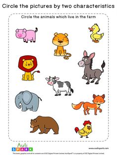 an animal themed worksheet for children