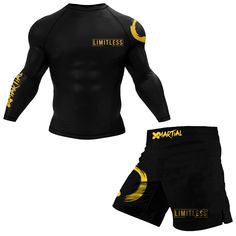 Limitless BJJ Rash Guard by Jordan Teaches Jiujitsu. This rash guard shows that you are your only limit. Don't let your limits define who you are, train and work hard and let yourself be limitless. Available in long and short sleeves. Functional Rash Guard For Training, Sporty Black Rash Guard For Training, Functional Black Rash Guard For Sports, Fitted Black Rash Guard For Workout, Sporty Black Rash Guard For Workout, Black Athleisure Rash Guard For Workout, Boxing Clothes, Mens Compression Pants, Bjj Rash Guard