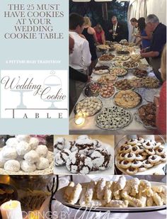 the 25 must have cookies at your wedding cookie table, including desserts and pastries