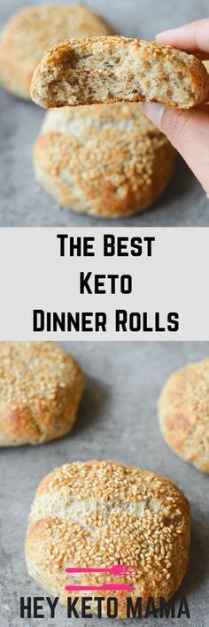 the best keto dinner rolls they've ever made and are ready to eat