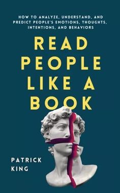 the book cover for read people like a book by patrick king, with an image of a