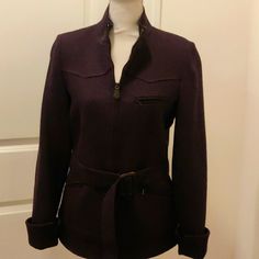 In Excellent Condition Katherine Hooker Of London Sz 8 100% Wool Wool Coat, The 100, Jackets For Women, Jackets & Coats, London, Wool, Purple, Women Shopping, Color