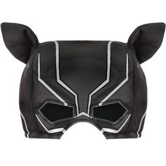 This soft half mask is the perfect addition to your kid's T'Challa costume. The Black Panther foam hat is topped with black fabric with gray trim that looks white in bright light perfect for trick-or-treating. Covering only their head and eyes it keeps your kiddo warm without the coverage of a full face mask. pbChild Flash-Reactive Black Panther Foam Fabric Mask Hat product details:-b-p ul li5in diameter x 7in tall-li liTrim looks white when exposed to bright light-li liOne size fits most children-li liFoam and polyester-li -ul Black Masks For Cosplay Costume Events, Superhero Black Masks And Prosthetics For Halloween, Black Cat Ears Costume Hat For Cosplay, Black Costume Hats And Headpieces For Masquerade And Cosplay, Black Helmet-shaped Mask For Cosplay, Black Helmet Mask For Cosplay Events, Black Helmet Mask For Cosplay, Black Superhero Cosplay Masks, Adjustable Black Mask For Cosplay