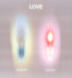 an image of two human bodies with the words love in front of them, and another man's body