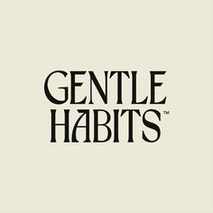 the gentle habitts logo on a white background