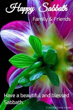 a flower with the words happy sabarih family and friends have a beautiful and blessing