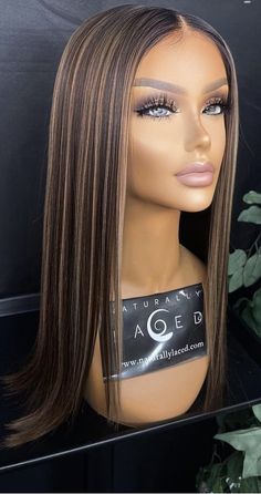 Stripey Highlights Hair, Sofia Vergara Hair 90s, Caramel Highlights For Dark Brown Hair, Hair Dye Ideas Highlights, Honey Brown Highlights On Dark Hair, Ash Blonde Highlights On Black Hair, Dark Hair With Highlights Straight, Black Brown Hair With Highlights, Brown Girl Highlights